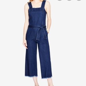 Rachel ROY Denim Crop Wide Leg Jumpsuit